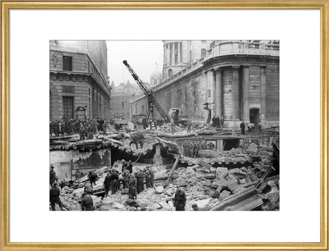 Bomb Damage at the Bank underground station 1941