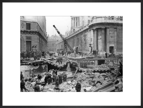 Bomb Damage at the Bank underground station 1941