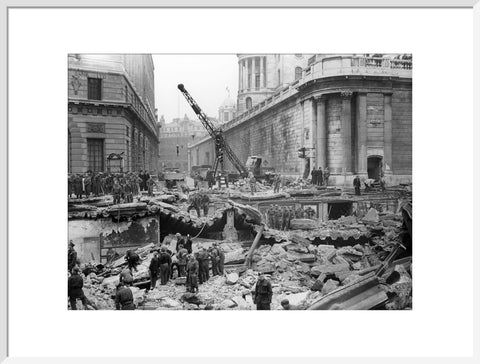 Bomb Damage at the Bank underground station 1941