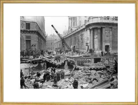 Bomb Damage at the Bank underground station 1941