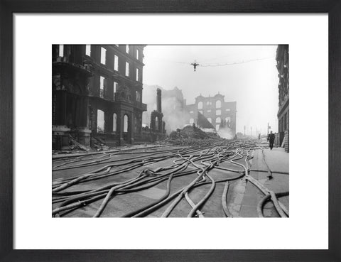 Bomb Damage at Queen Street Place 1941