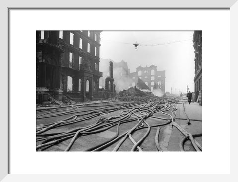 Bomb Damage at Queen Street Place 1941