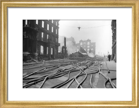 Bomb Damage at Queen Street Place 1941