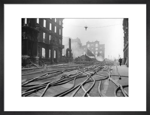 Bomb Damage at Queen Street Place 1941