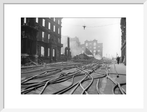 Bomb Damage at Queen Street Place 1941