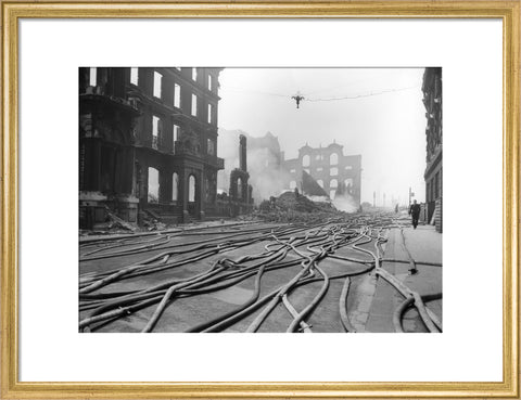 Bomb Damage at Queen Street Place 1941
