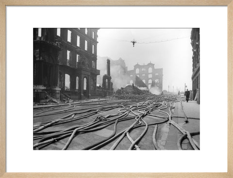 Bomb Damage at Queen Street Place 1941