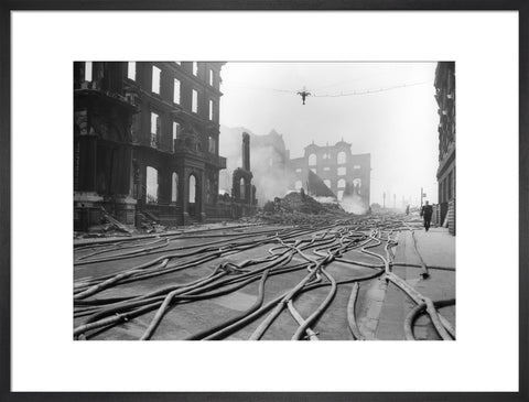 Bomb Damage at Queen Street Place 1941