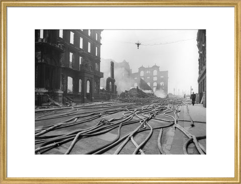 Bomb Damage at Queen Street Place 1941