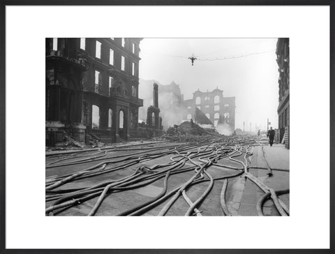 Bomb Damage at Queen Street Place 1941