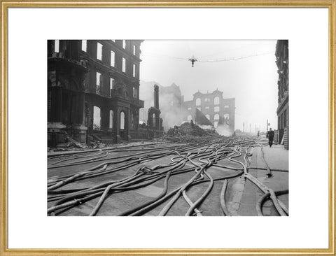 Bomb Damage at Queen Street Place 1941