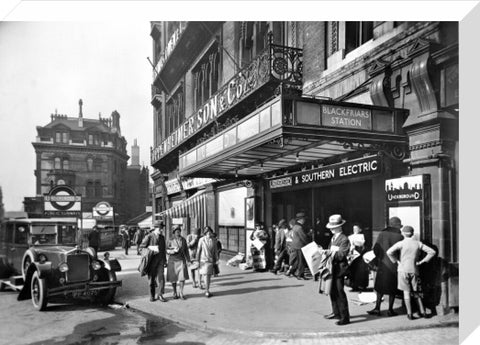 Outside Blackfriars Station 20th century