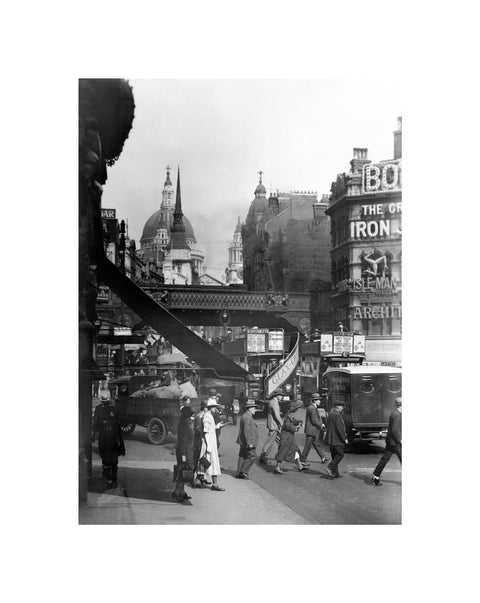 Ludgate Hill from Circus- railway bridge 20th century