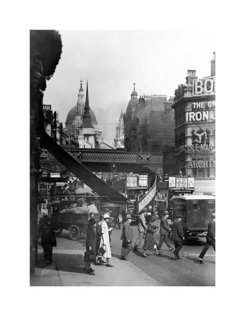 Ludgate Hill from Circus- railway bridge 20th century