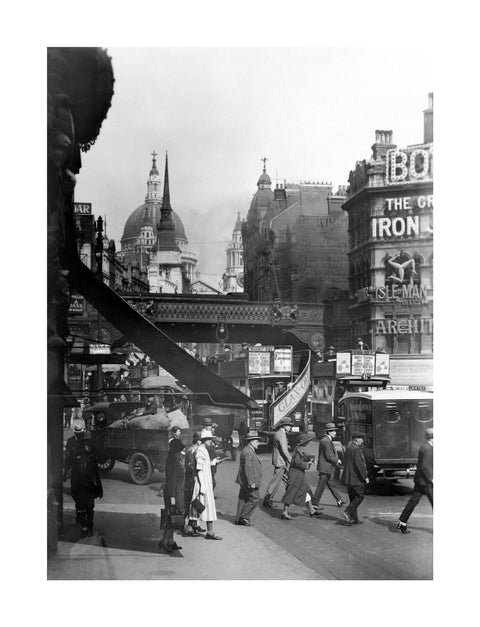 Ludgate Hill from Circus- railway bridge 20th century