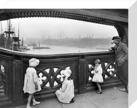 Children on the Tower Bridge 20th century