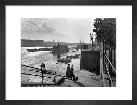 Looking southwest from Lower Custom House Stairs 20th century