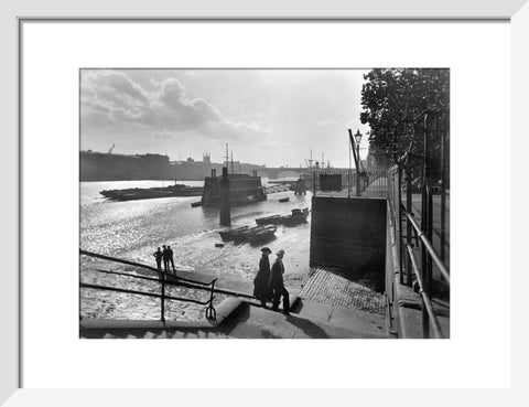 Looking southwest from Lower Custom House Stairs 20th century