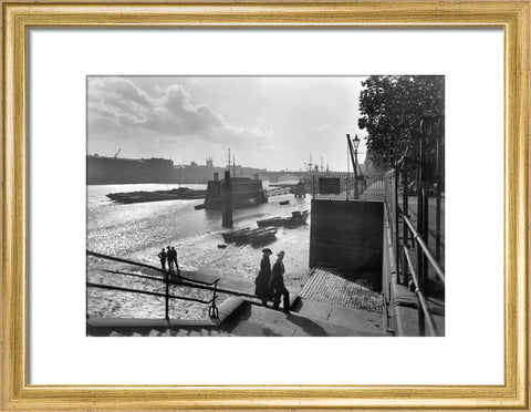 Looking southwest from Lower Custom House Stairs 20th century