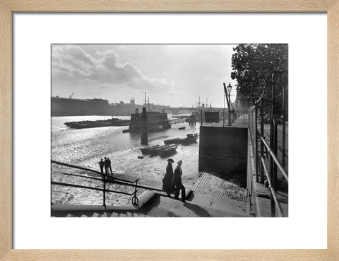 Looking southwest from Lower Custom House Stairs 20th century