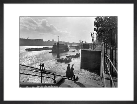 Looking southwest from Lower Custom House Stairs 20th century