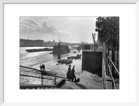 Looking southwest from Lower Custom House Stairs 20th century