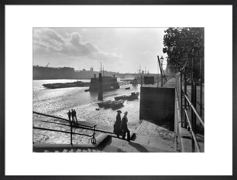 Looking southwest from Lower Custom House Stairs 20th century