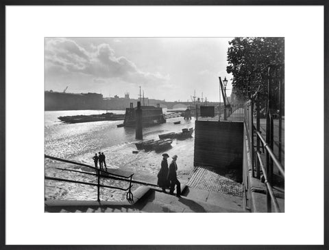 Looking southwest from Lower Custom House Stairs 20th century