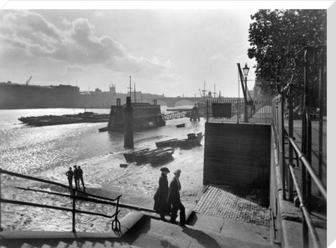 Looking southwest from Lower Custom House Stairs 20th century