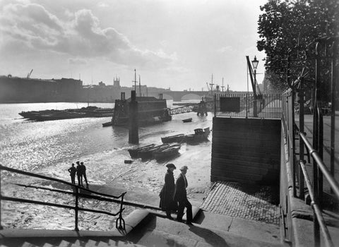 Looking southwest from Lower Custom House Stairs 20th century