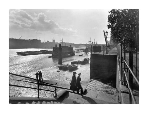 Looking southwest from Lower Custom House Stairs 20th century