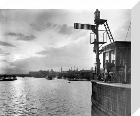 Sunset over the Upper Pool from Tower Bridge 20th century