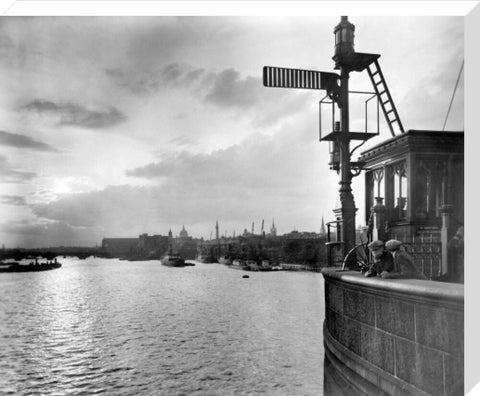 Sunset over the Upper Pool from Tower Bridge 20th century