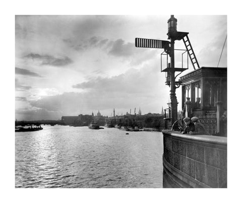 Sunset over the Upper Pool from Tower Bridge 20th century