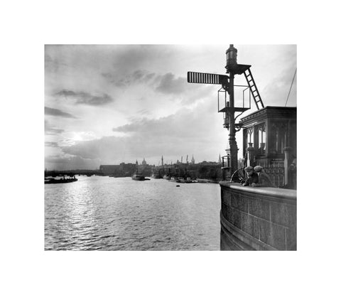 Sunset over the Upper Pool from Tower Bridge 20th century