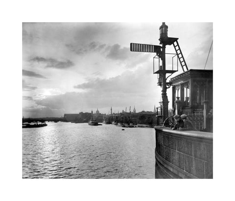 Sunset over the Upper Pool from Tower Bridge 20th century