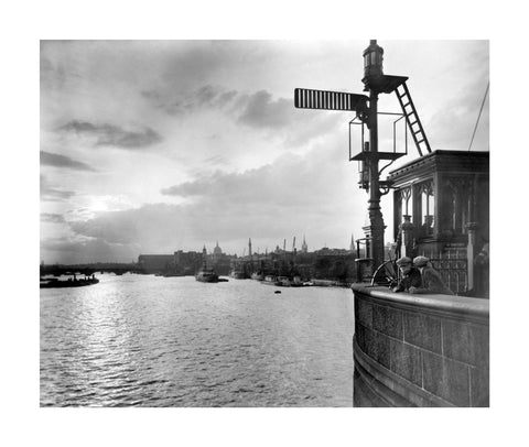 Sunset over the Upper Pool from Tower Bridge 20th century