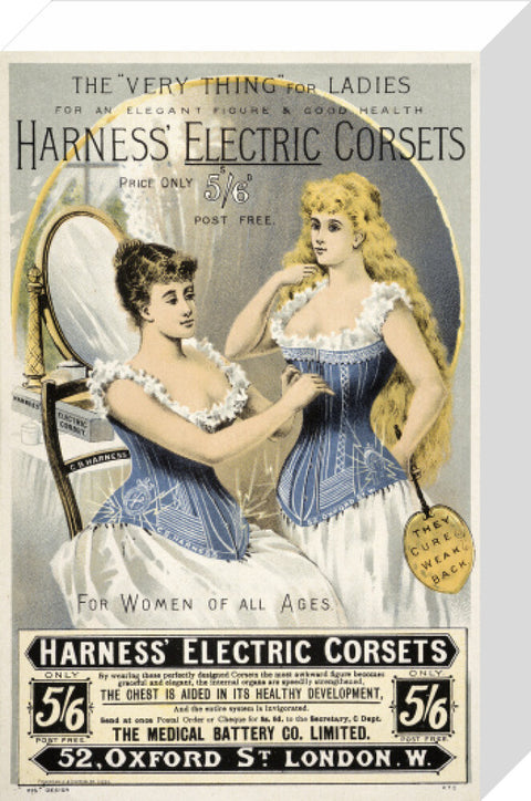 Advertisement for 'Harness' Electric Corsets 19th century