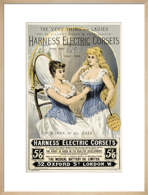 Advertisement for 'Harness' Electric Corsets 19th century