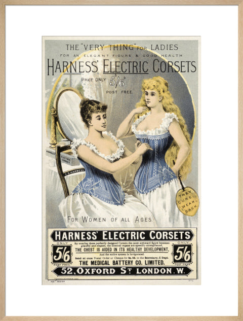 Advertisement for 'Harness' Electric Corsets 19th century