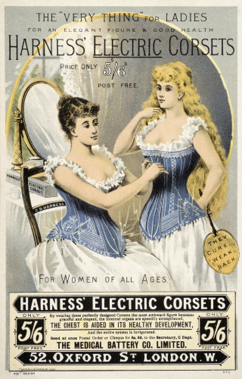 Advertisement for 'Harness' Electric Corsets 19th century