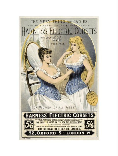 Advertisement for 'Harness' Electric Corsets 19th century