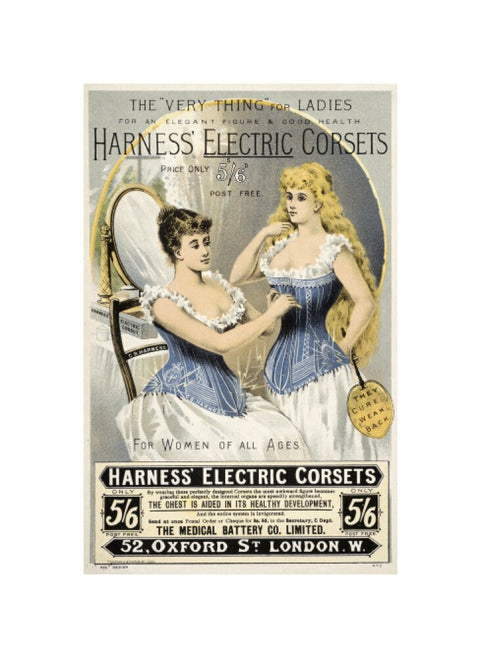 Advertisement for 'Harness' Electric Corsets 19th century