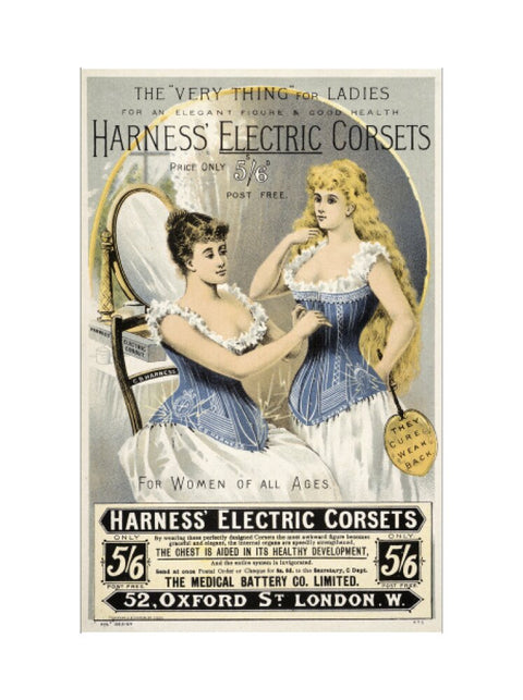 Advertisement for 'Harness' Electric Corsets 19th century