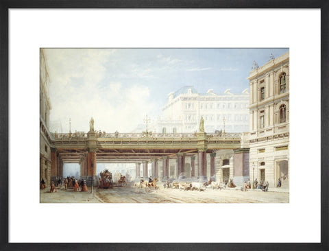 Holborn Viaduct from Farringdon Street 19th century