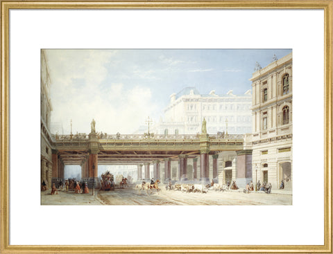 Holborn Viaduct from Farringdon Street 19th century