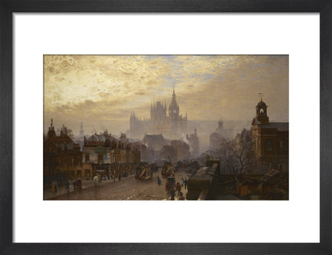 From Pentonville Road looking west evening 1884
