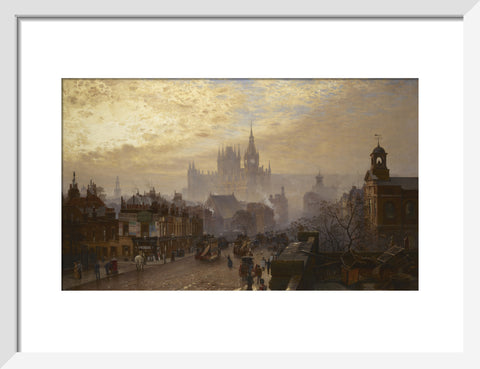 From Pentonville Road looking west evening 1884