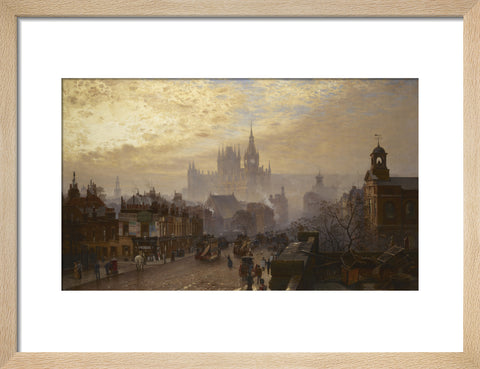From Pentonville Road looking west evening 1884