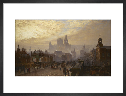 From Pentonville Road looking west evening 1884